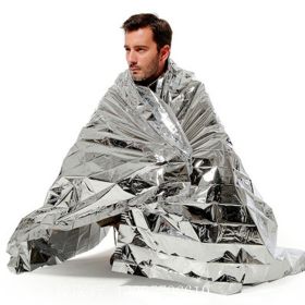 Emergency Blanket Outdoor Portable Thermal Double-sided Silver Survival