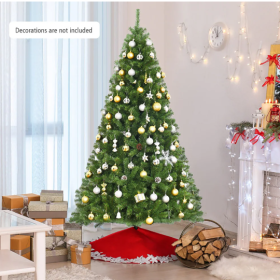 1 Pc 6 7.5 9 Feet Premium Artificial Hinged PVC Christmas Tree With Metal Stand Eye Catching Design Unlit Tree