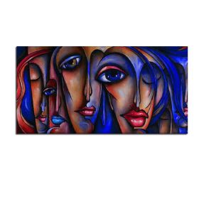 Top Selling Handmade Abstract Oil Painting Wall Art Retro Figure Picture Canvas Home Decor For Living Room Bedroom No Frame