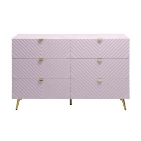 ACME Gaines Dresser, Pink High Gloss Finish BD02665 Not include mirror